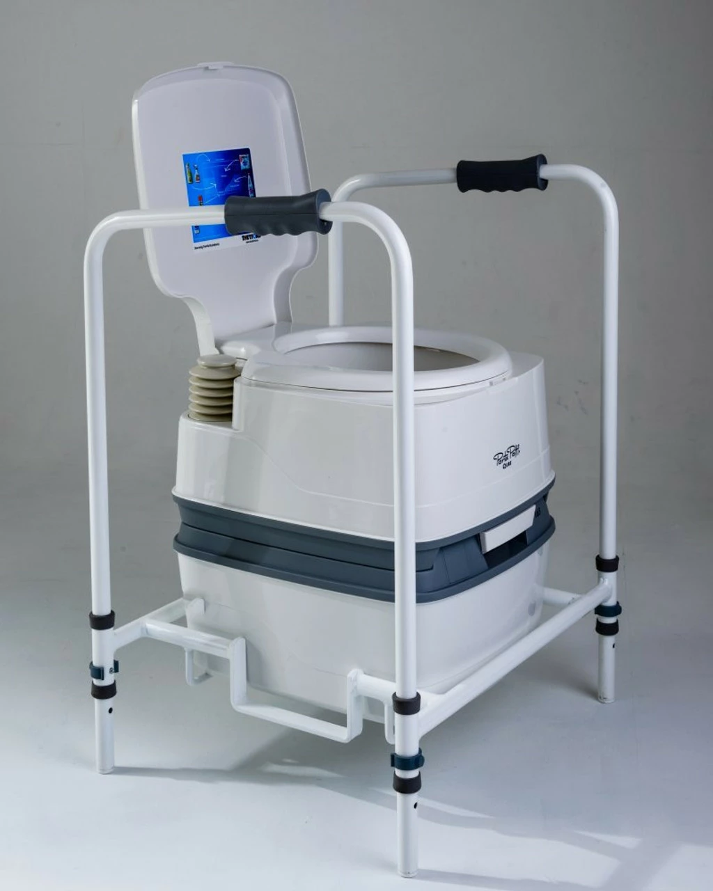 Thetford Portable 165 Dignity Toilet With Folding Frame - Ideal For Elderly And Disabled Users