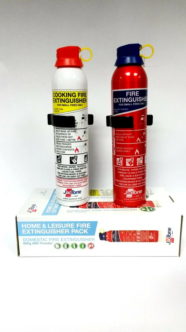 JacTone Home & Leisure Fire Extinguisher ABC + ABF Pack - Image 5