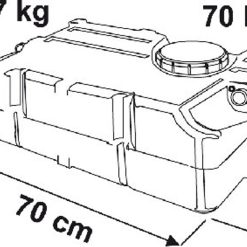 Fiamma 70 Litre Caravan Motorhome On Board Water Tank 4 Fiamma 70 Litre Caravan Motorhome On Board Water Tank -victronenergy shop 70L dims 39101.1380208146