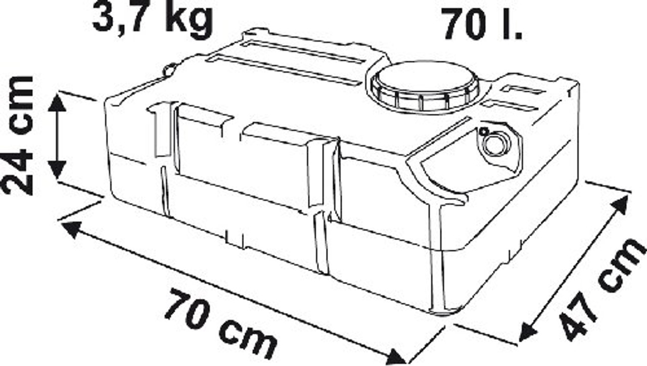 Fiamma 70 Litre Caravan Motorhome On Board Water Tank Fiamma 70 Litre Caravan Motorhome On Board Water Tank -victronenergy shop 70L dims 39101.1380208146