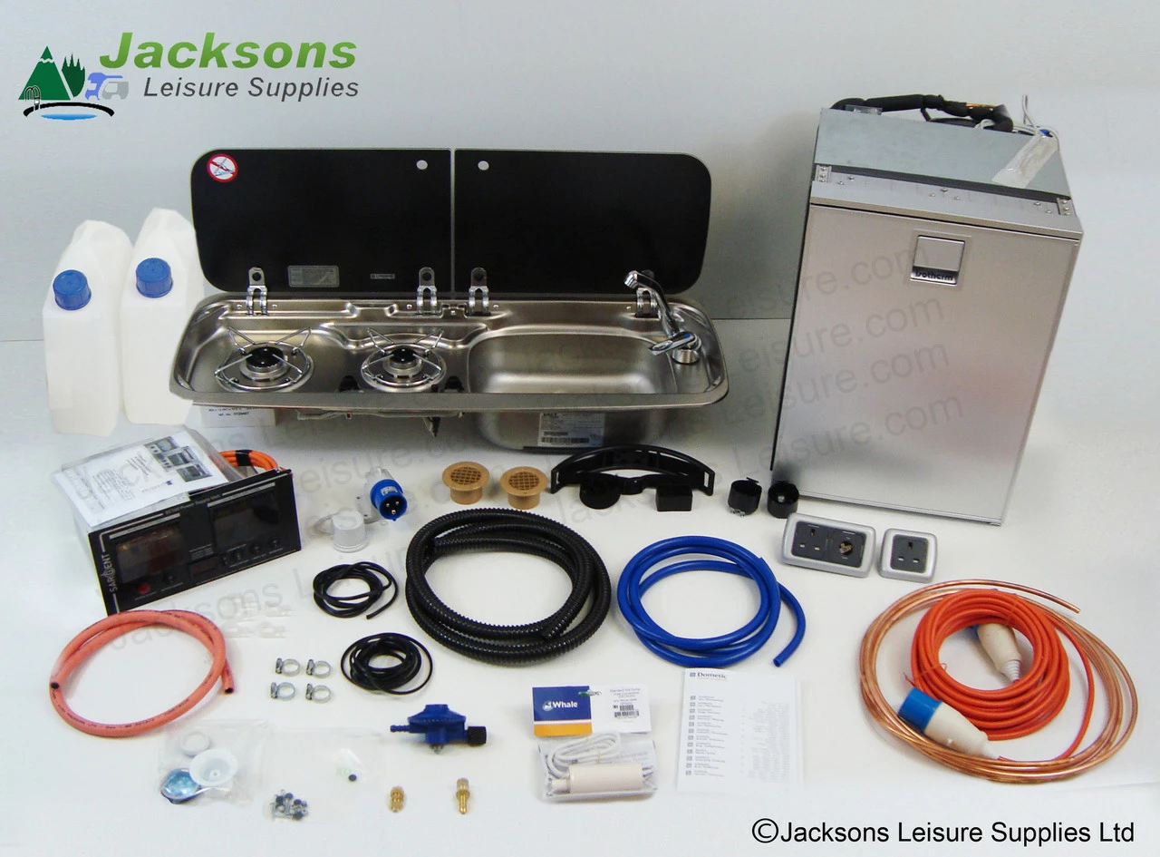 Dometic-Smev 9222 Hob Sink, Webasto 49 Fridge Sargent EC160 Campervan Conversion Kit 3
