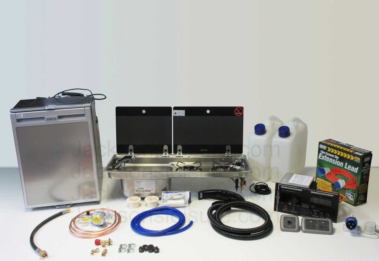 Dometic-Smev 9722 Hob And Sink CRX50 Fridge & Sargent EC160 Van Conversion Kit 2