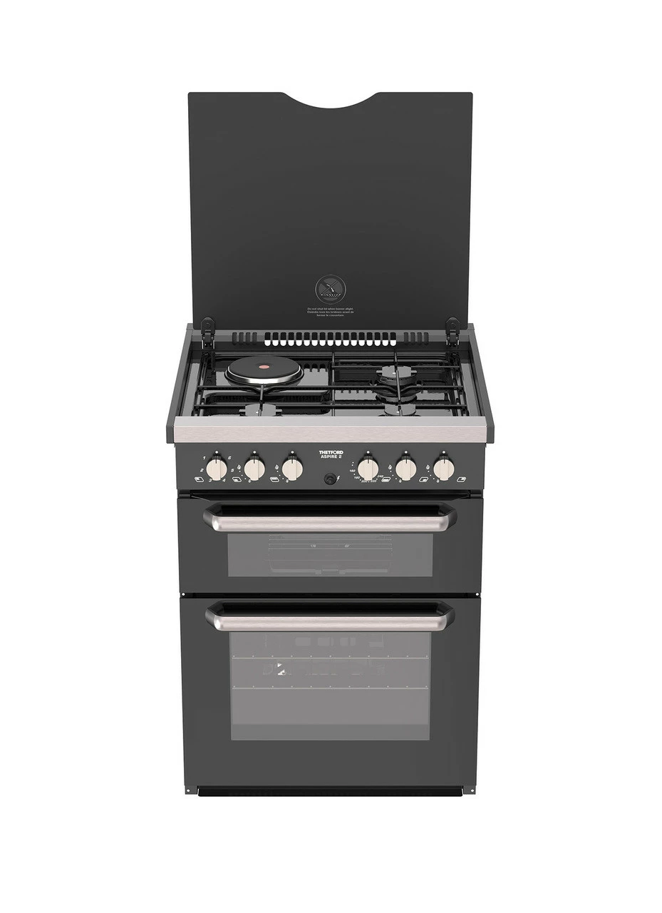 Spinflo Aspire Dual Fuel Stainless Steel Cooker Hob - 1/2 Height