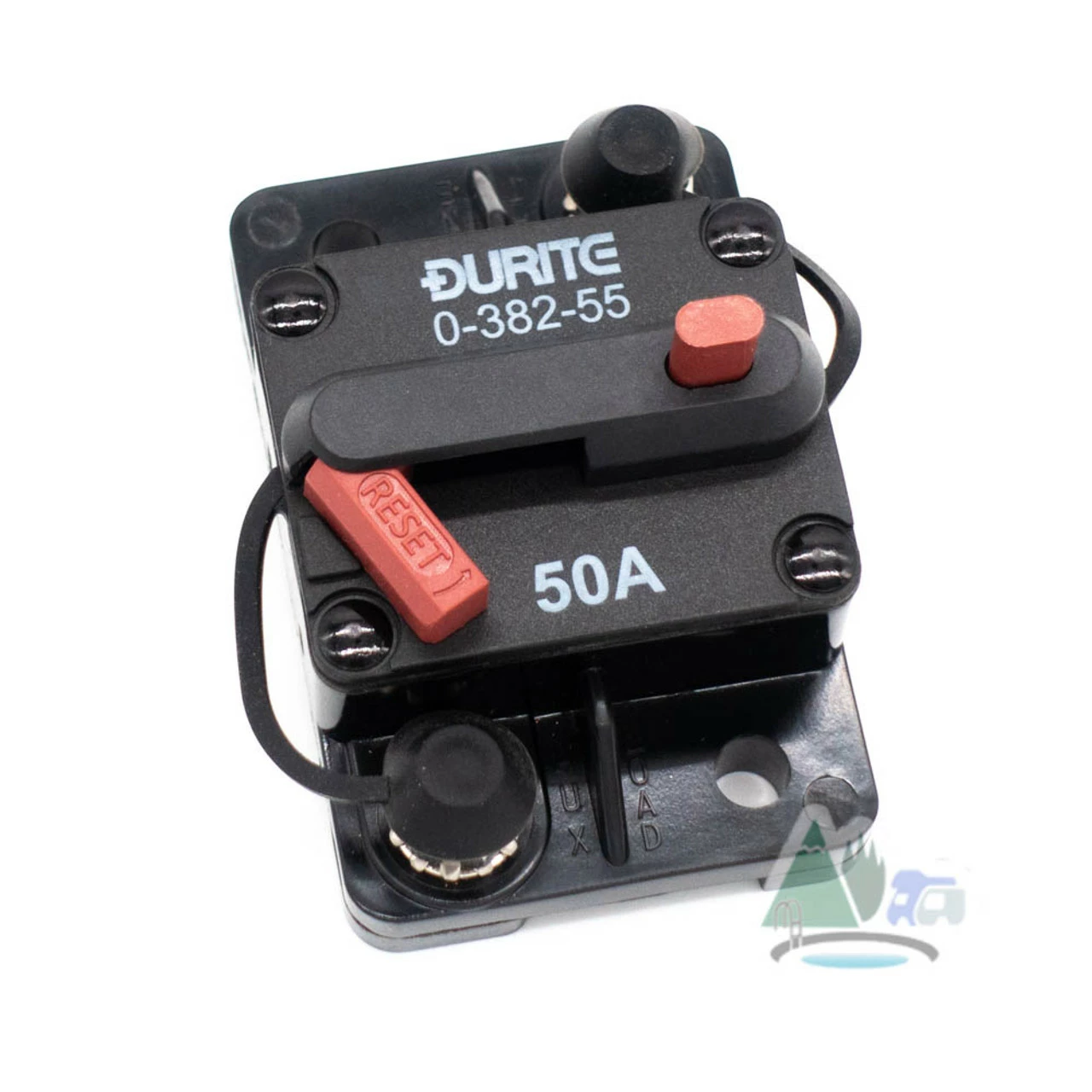 Durite 50A Flush Mount Circuit Breaker 12/24v - Image 2