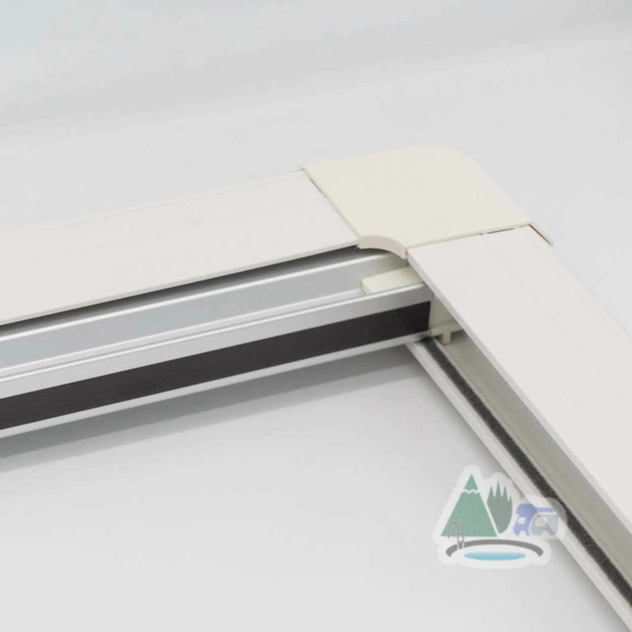 Adventurer Campervan Top Hinge Window With Blind And Fly Screen - Flush Acrylic Glass - Image 4