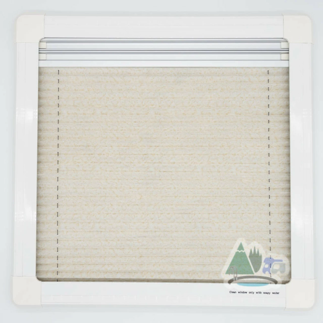 Adventurer Campervan Top Hinge Window With Blind And Fly Screen - Flush Acrylic Glass - Image 7