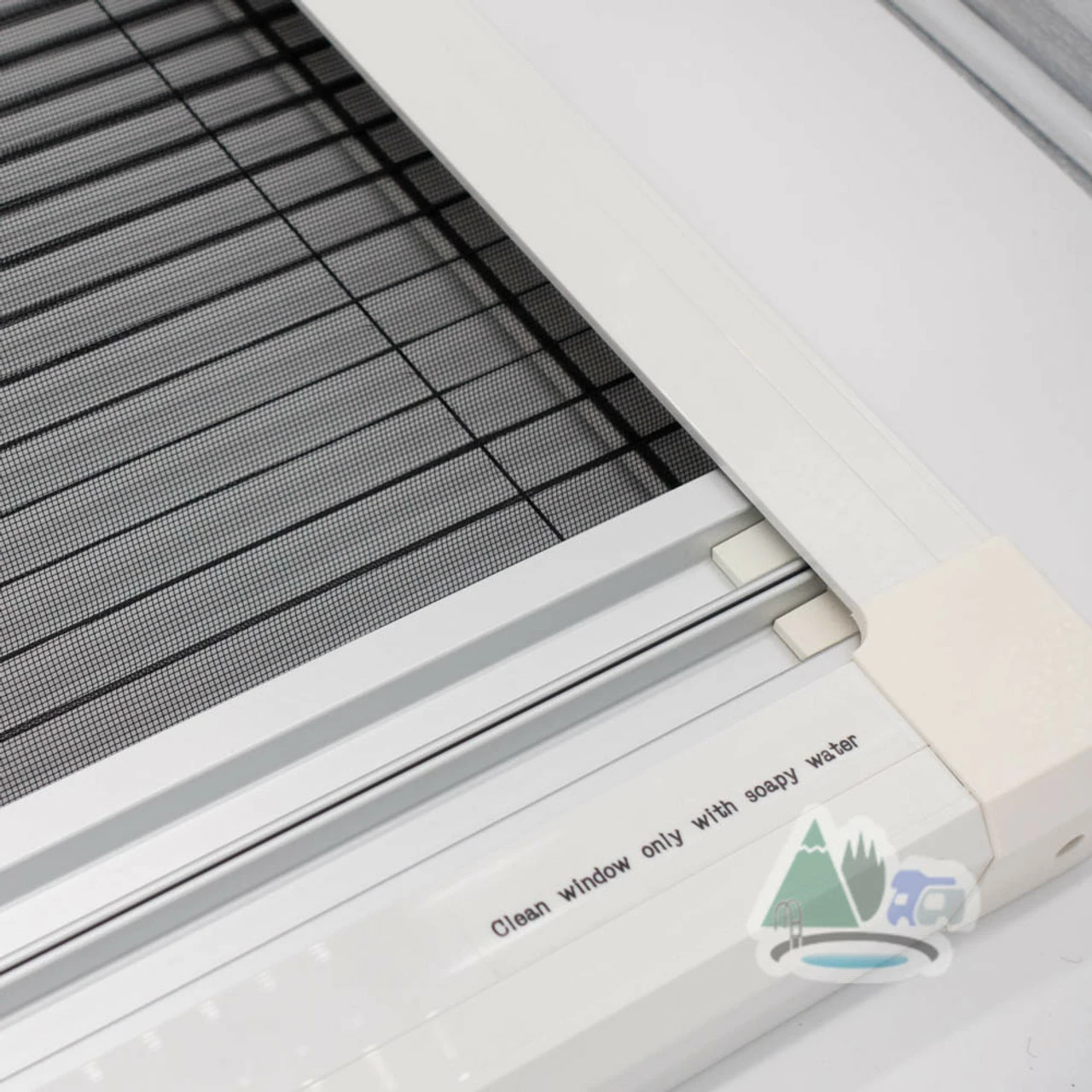 Adventurer Campervan Top Hinge Window With Blind And Fly Screen - Flush Acrylic Glass - Image 10