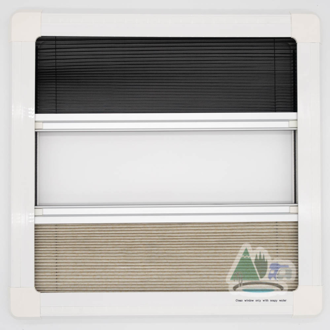Campervan Window with Top Hinge, Blinds & Flyscreen - Flush Acrylic Glass and Frame Adventurer Campervan Window With Top Hinge, Blinds & Flyscreen - Flush Acrylic Glass And Frame -victronenergy shop DSC03798 48592.1631108308