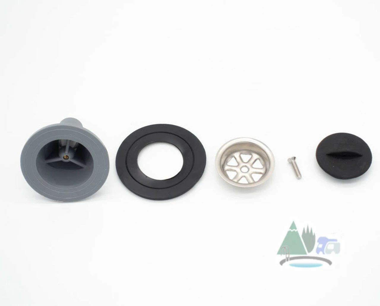 DLS 3/4" Straight Siphon Waste Outlet For Caravan Shower Tray - Image 9