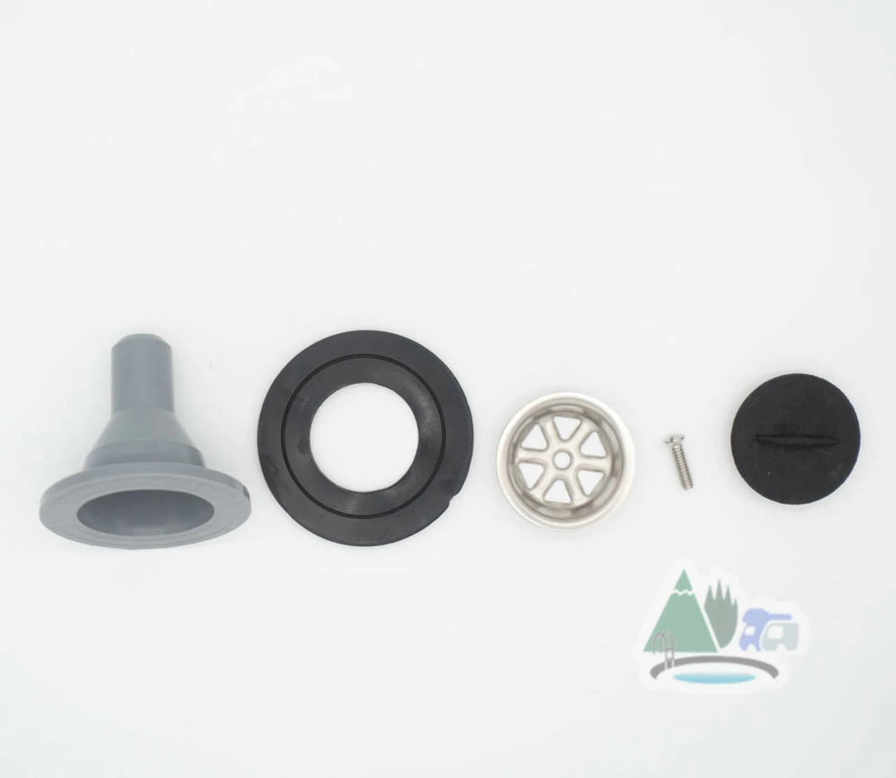 DLS 3/4" Straight Siphon Waste Outlet For Caravan Shower Tray - Image 10