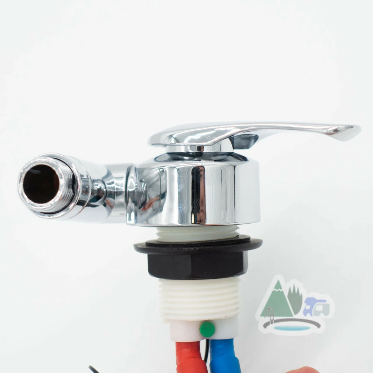 Reich Twist Shower Mixer Tap - Chrome W/ Smooth Fit Connectors - Image 4