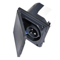 FAWO Flush Mains Inlet For Caravan Motorhome Campervan -victronenergy shop FAWO Flush Mains Inlet Black 92334.1668698935