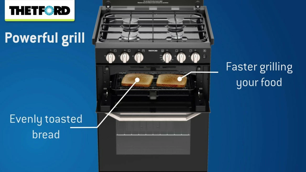 Thetford K1520 Lightweight Oven And Hob Cooker With Dual Fuel Option - Image 5