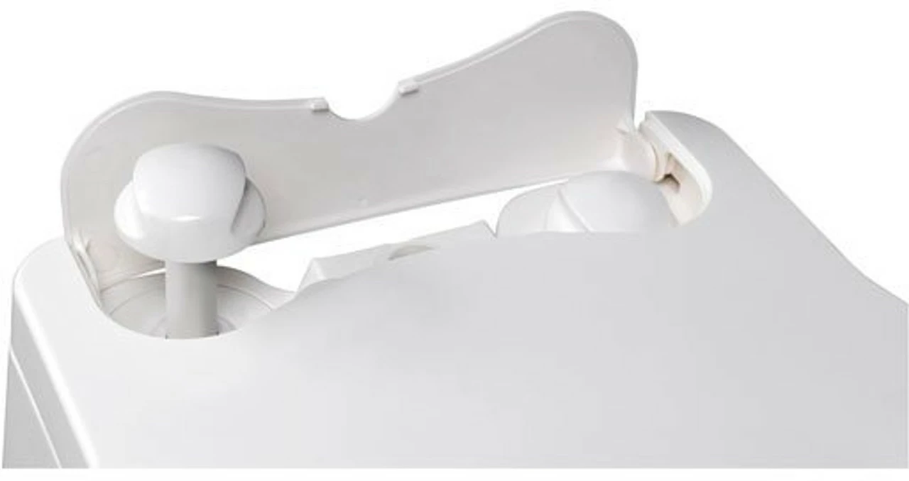 JLS Excellence Electric & Manual Flush Portable Toilet With Folding Mobility Frame - Image 9