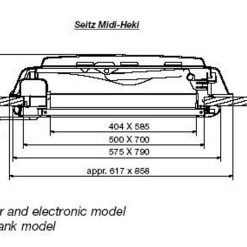 Dometic Midi Heki Campervan Motorhome Caravan Rooflight -victronenergy shop Midi Heki 98257.1545297628