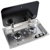 Navy Load Built In Stainless Steel Double Burner Hob With Glass Lid NL.21002 -victronenergy shop NL.21002 50030.1676738243