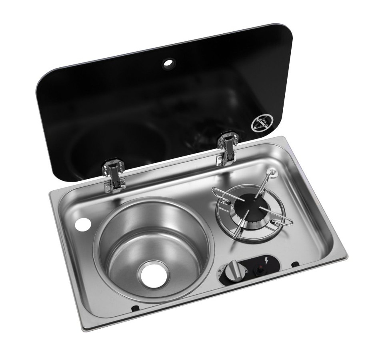 Navy Load Stainless Steel Single Hob With Left Hand Sink and Glass Lid NL.24001 Navy Load Stainless Steel Single Hob With Left Hand Sink And Glass Lid NL.24001 -victronenergy shop NL.24001 22859.1676837995