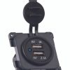 CBE Twin Caravan Motorhome 12v USB Charger Socket