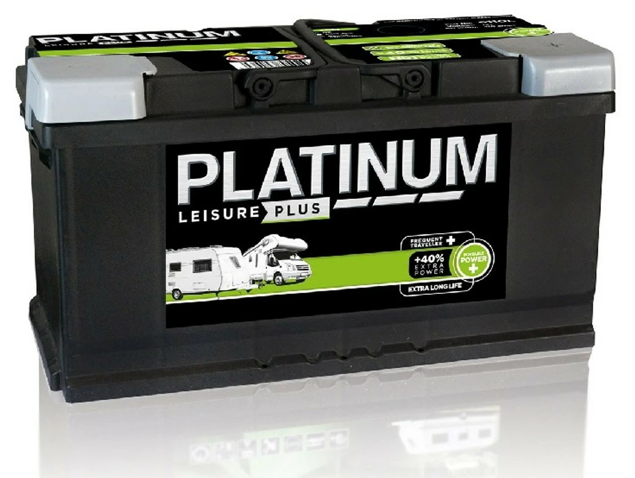 JLS Platinum 100ah Campervan Motorhome Caravan Leisure Battery (LOW Height)