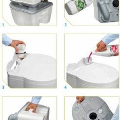 Thetford Porta Potti Excellence 565 Portable Camping Toilet - Manual Flush -victronenergy shop Porta Potti Excellence 3 05243.1452607965