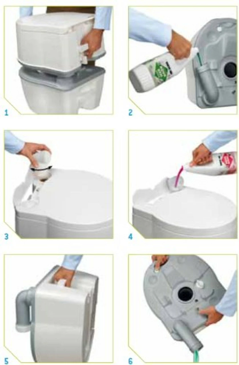 Thetford Porta Potti Excellence 565 Portable Camping Toilet - Manual Flush - Image 8