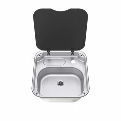 Thetford Spinflo Basic Line Rectangular Caravan Sink With Siphon & Seal