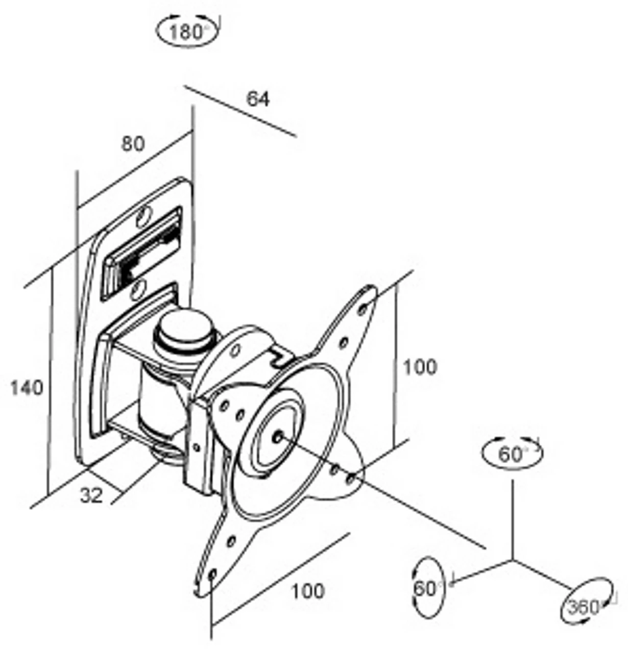 Avtex Svensen SV7 Wall Mount LCD/LED Quick Release TV Bracket - Image 2