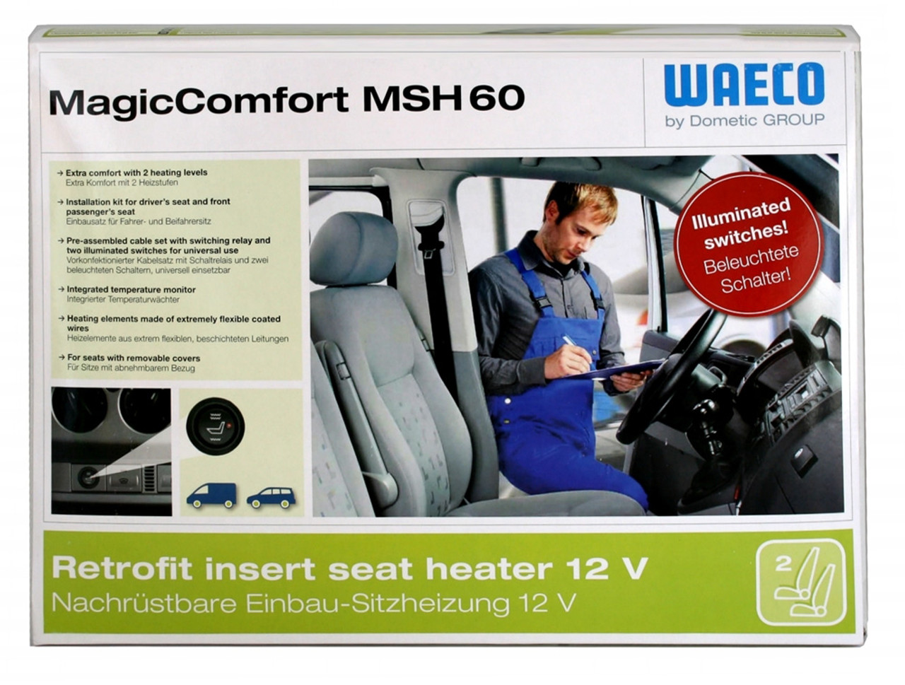 Dometic Waeco Magic Comfort MSH60 Heated Car Seat Kit Dometic Waeco Magic Comfort MSH60 Heated Car Seat Kit -victronenergy shop