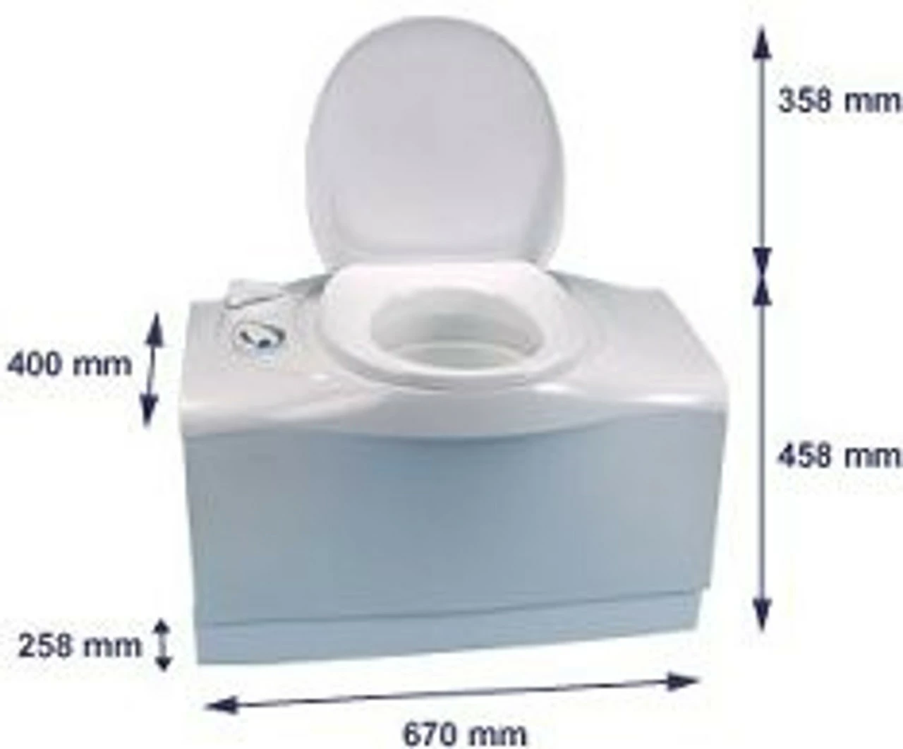 Thetford C402X Caravan & Motorhome Cassette Toilet - Image 3