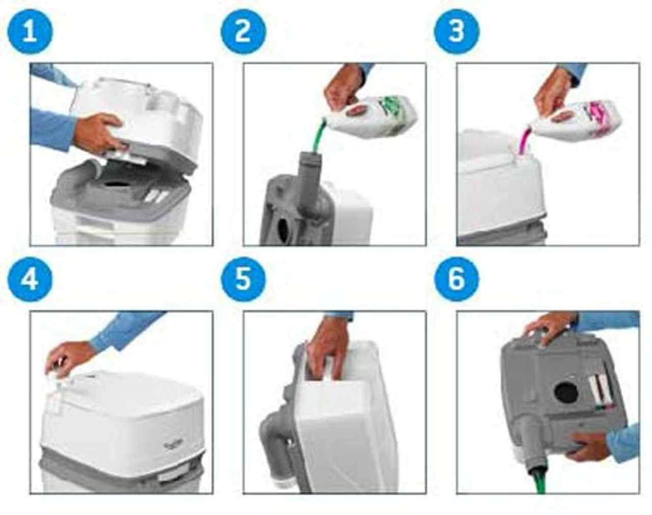 Thetford Porta Potti Portable Camping Toilet Chemicals Triple Pack - Image 2