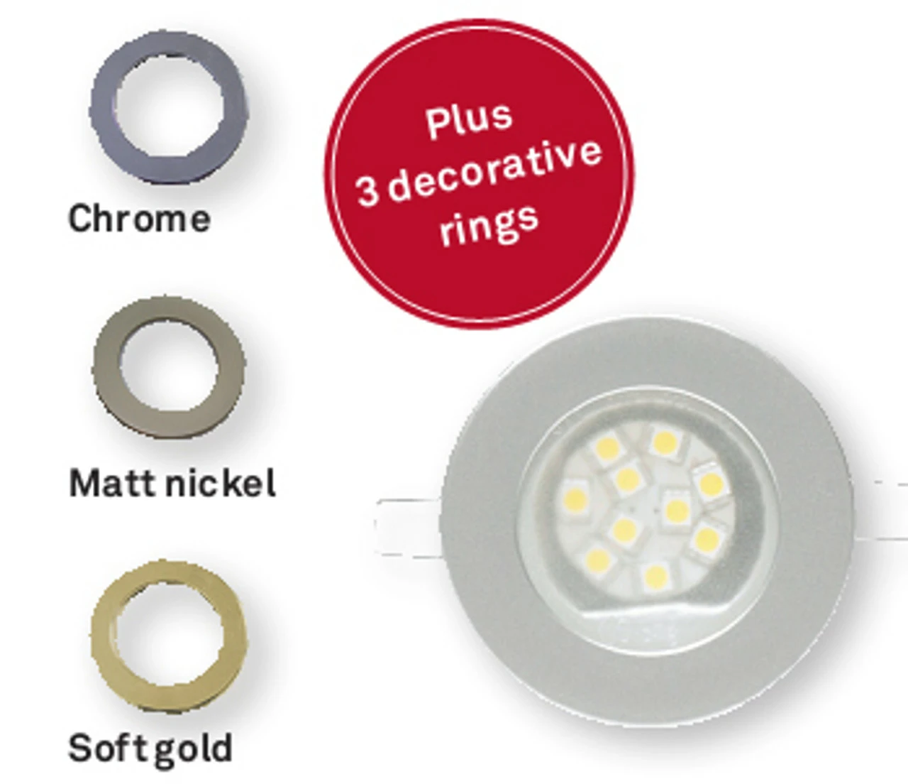 Dometic L26RM LED Caravan Downlight - Image 2