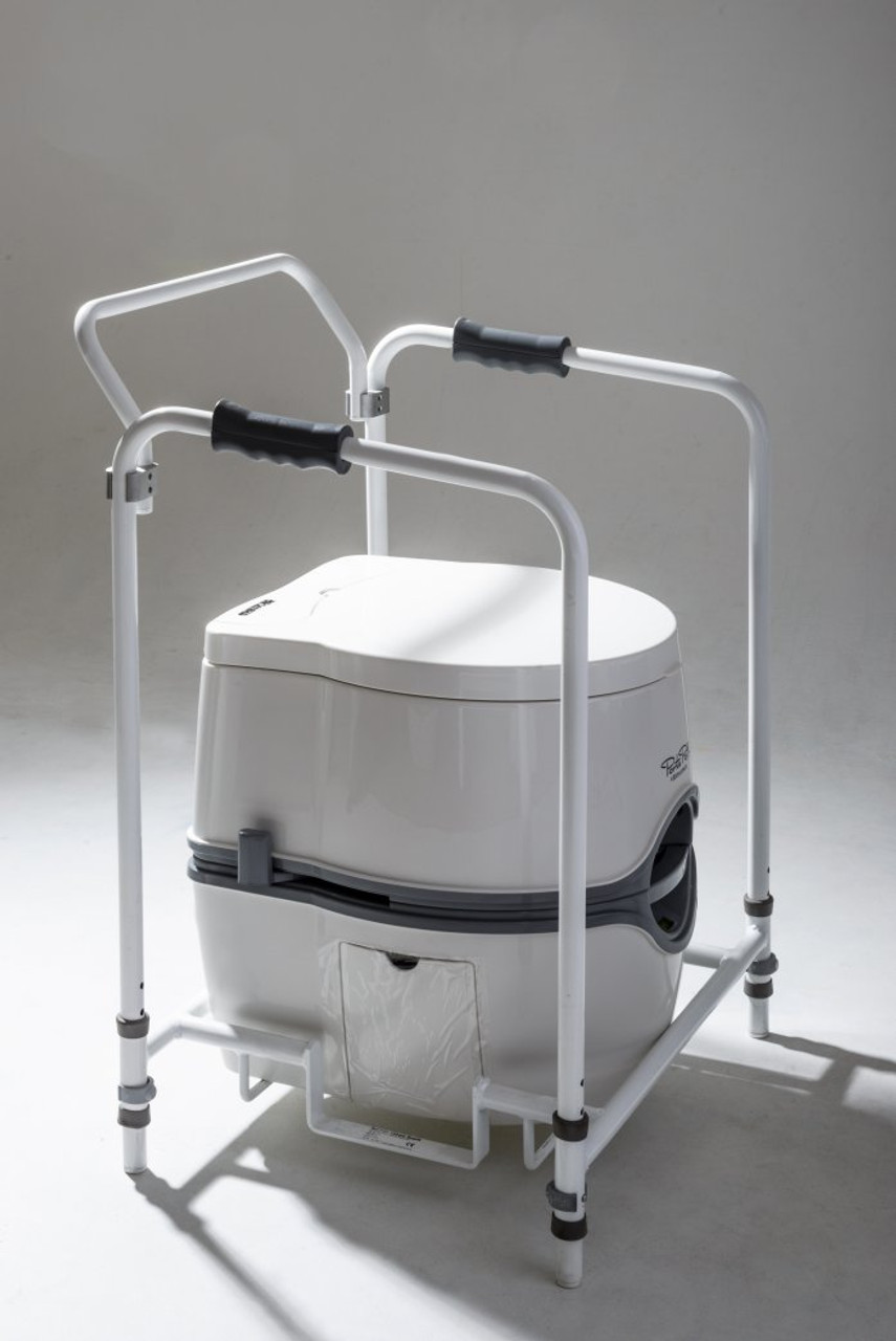 Excellence Electric & Manual Flush Portable Toilet with Folding Mobility Frame JLS Excellence Electric & Manual Flush Portable Toilet With Folding Mobility Frame -victronenergy shop