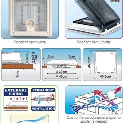 Fiamma Crystal Caravan Roof Light Vent 400 X 400 -victronenergy shop fiamma vent diagram 62974 80558.1659360304
