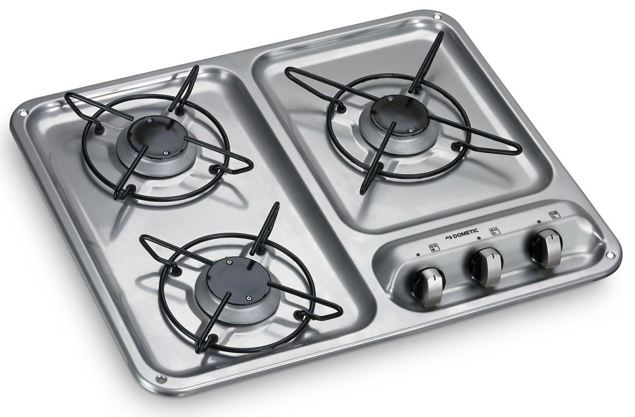 Dometic-Cramer HB 3400 (Cramer CE94-DF-EK2000) 3 Burner Caravan Hob 3 Dometic-Cramer HB 3400 (Cramer CE94-DF-EK2000) 3 Burner Caravan Hob