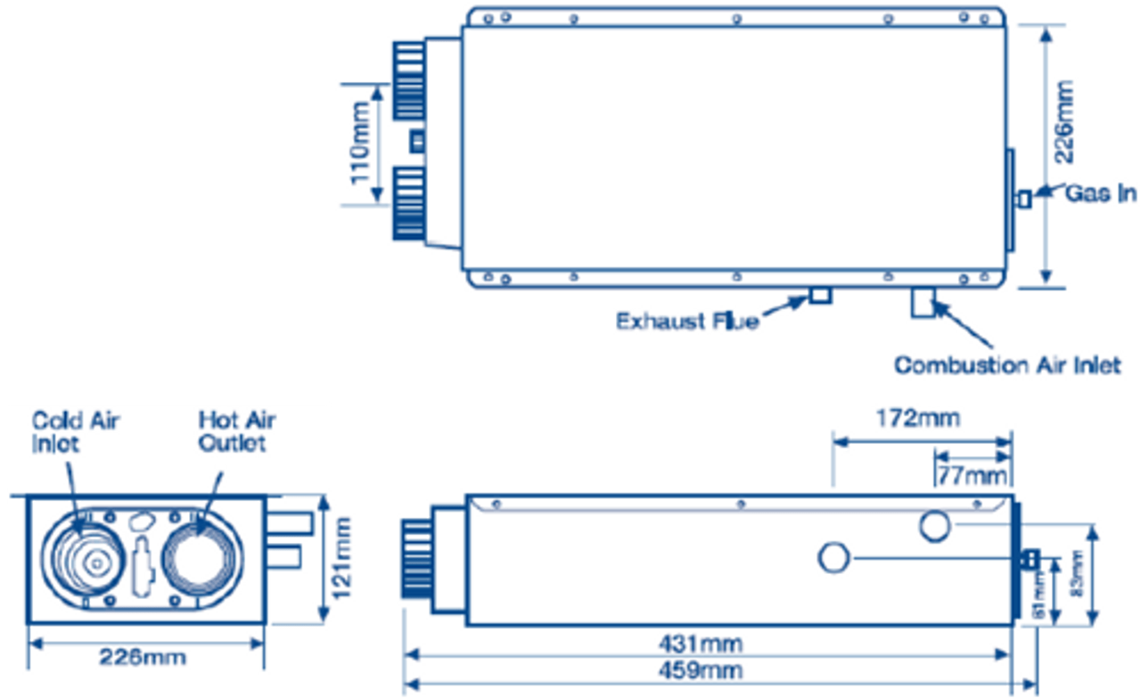 Propex HS2211 External Blown Air Heater Propex HS2211 External Blown Air Heater -victronenergy shop hs2211 ediag 01070.1382104919