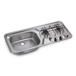 Dometic-Smev HS 2320 L Two Burner Hob And Sink Combination Unit For Caravan And Motorhomes (Smev 911)