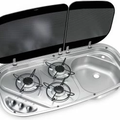 Dometic-Cramer HSG 3436 (Cramer Kombi) 3 Burner Caravan Combination Hob & Sink