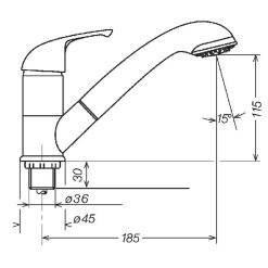 Reich Kama Chrome Shower Tap With Combi Julia Head -victronenergy shop kama diag1 66103.1672871110