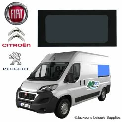 JLS Glass Campervan Window For Fiat Ducato / Citroen Relay / Peugeot Boxer - Rear Passenger Side UK