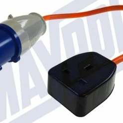 Maypole 230v UK Trailing Socket Caravan Site Mains Adapter