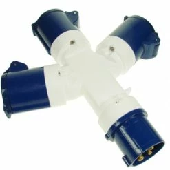 Maypole 3-Way 230v Caravan Site 16 Amp Hook Up Splitter