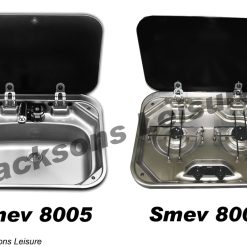 Dometic-Smev 8005 Sink & Smev 8002 2 Burner Hob Combo