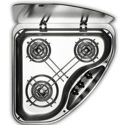 Dometic-Smev PI9003 Triangular Caravan 3 Burner Hob