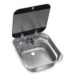 Dometic-Smev SNG 4244 (Smev 8006) Caravan Sink With Glass Lid