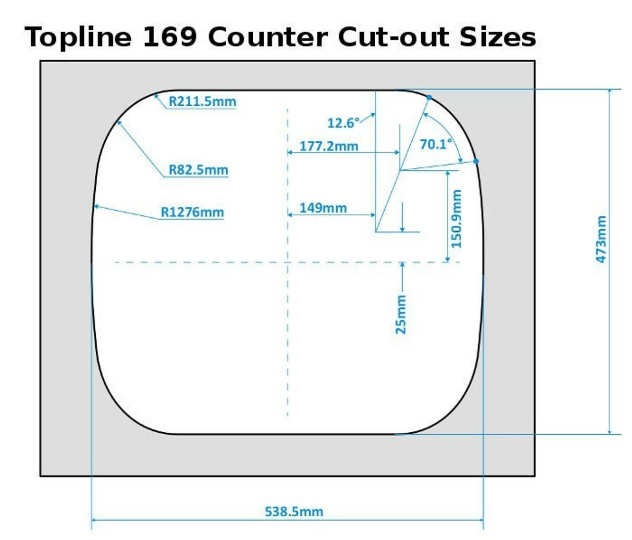 Thetford Spinflo Topline Series 169 Caravan Hob - Image 4