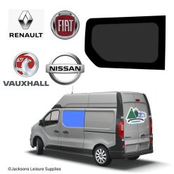 JLS Renault Trafic Vauxhall Vivaro Fixed Glass Campervan Window - UK Passenger Side