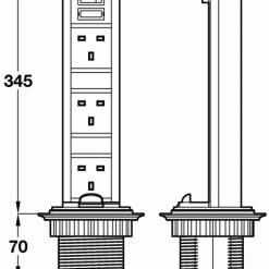 Kengo Pop Up Deluxe Power Dock 13amp Sockets With USB Ports 8 Kengo Pop Up Deluxe Power Dock 13amp Sockets With USB Ports -victronenergy shop usb2 31497.1453130721