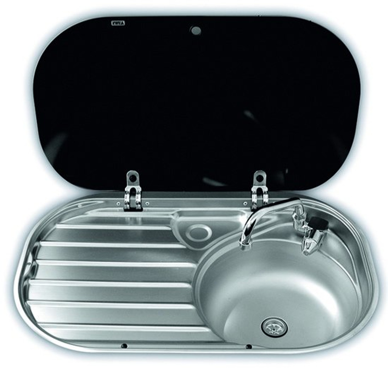 Dometic-Smev VA8306R Caravan Motorhome Sink with Glass Lid Dometic-Smev VA8306R Caravan Motorhome Sink With Glass Lid -victronenergy shop va8306r 38917.1533910396