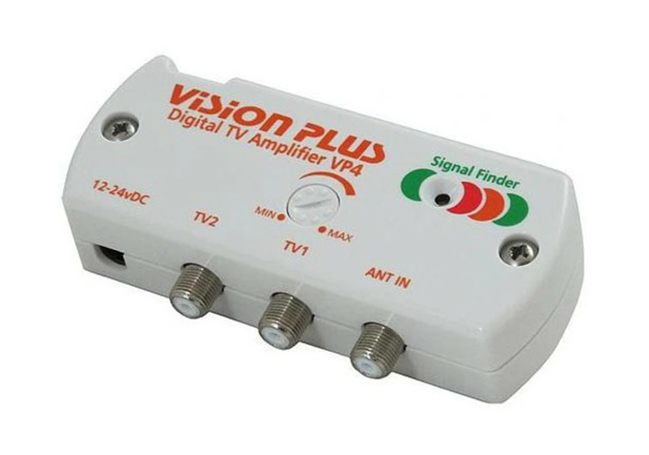 Vision Plus VP 4 Digital TV Amplifier With Signal Finder
